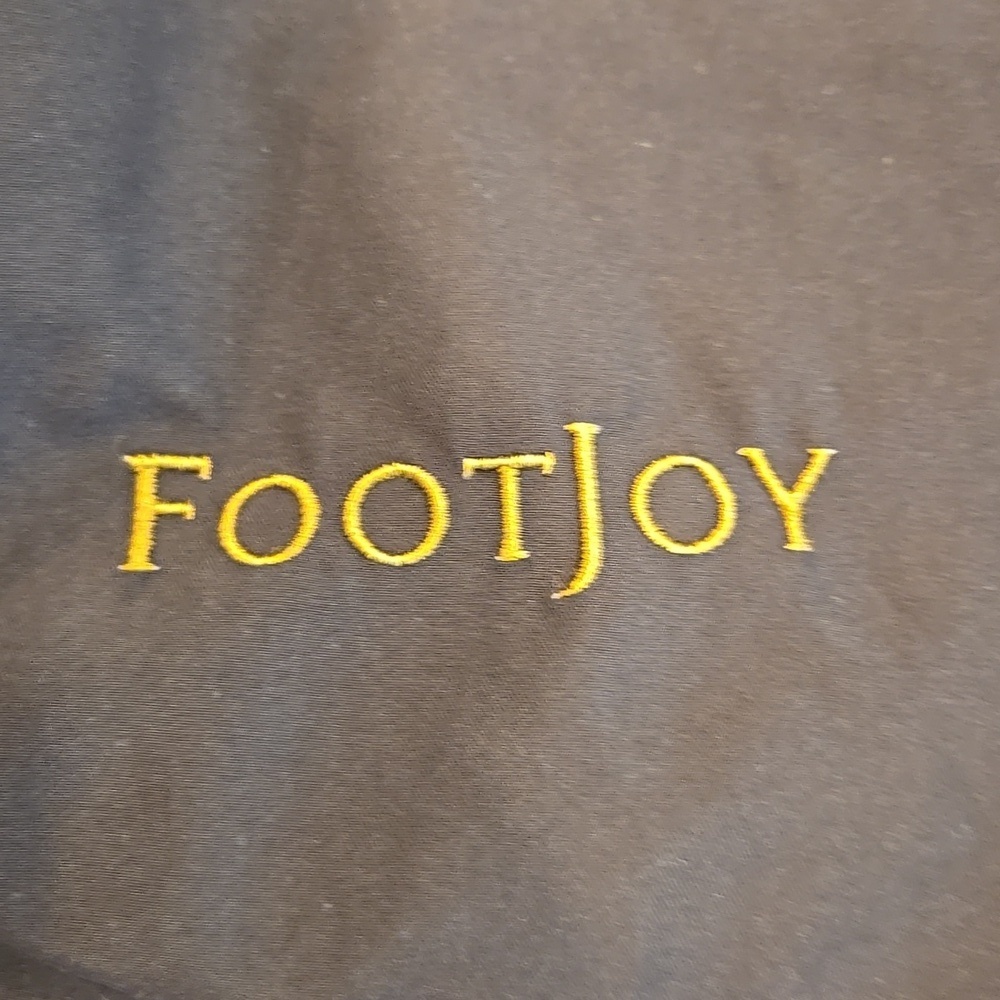 FOOTJOY WINDSHIRT SHORT SLEEVE  PULLOVER WITH SIDE POCKETS. BLACK. - Picture 5 of 10